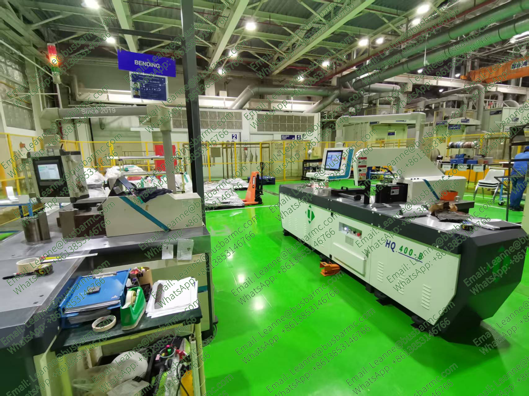 maquinário para barramento de alta tensão