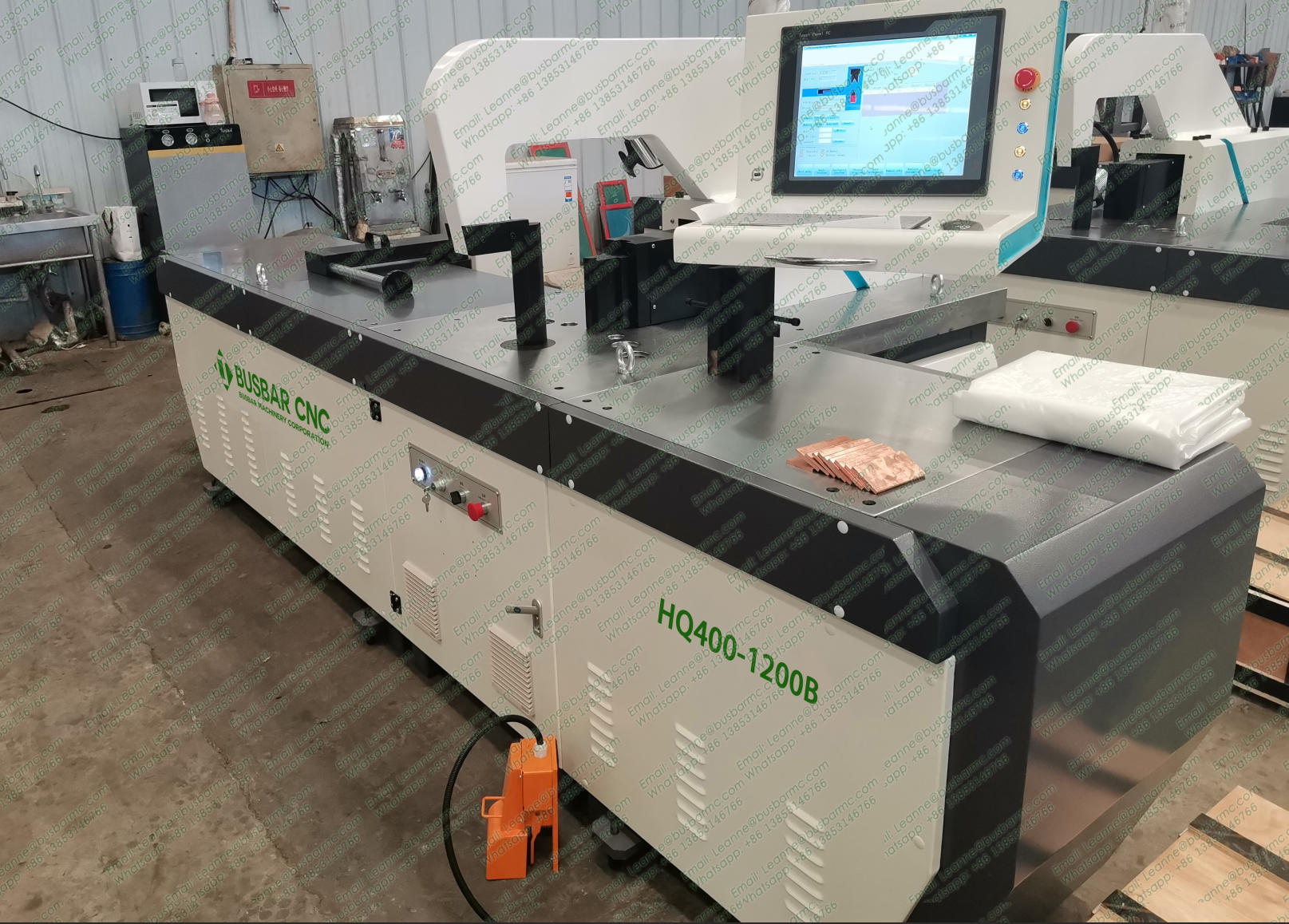 Máquina CNC de Dobrar Barras Blindadas de Cobre HQ